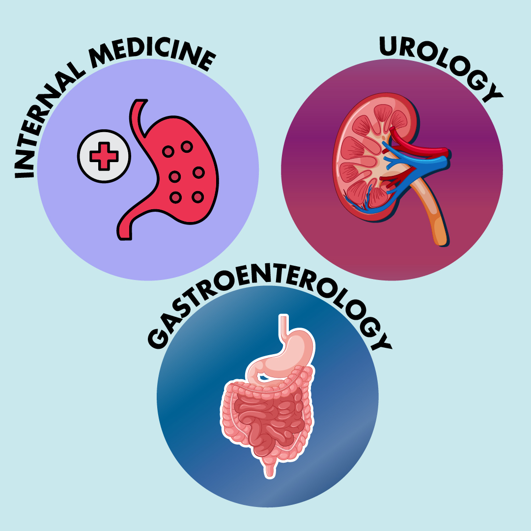 Team Doctors - Internal Medicine + Urology+ Gastroenterology
